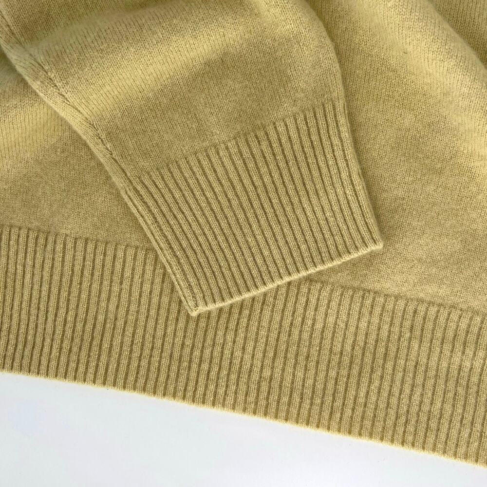 Banana Republic 100% Cashmere Crew-Neck Sweater Corn Silk Yellow Size S - Picture 6 of 10